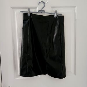 Black Leather Skirt
